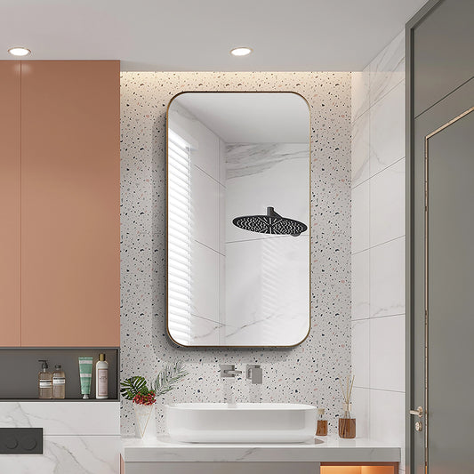 Explosion-proof Bath Mirror with Stainless Steel Frame