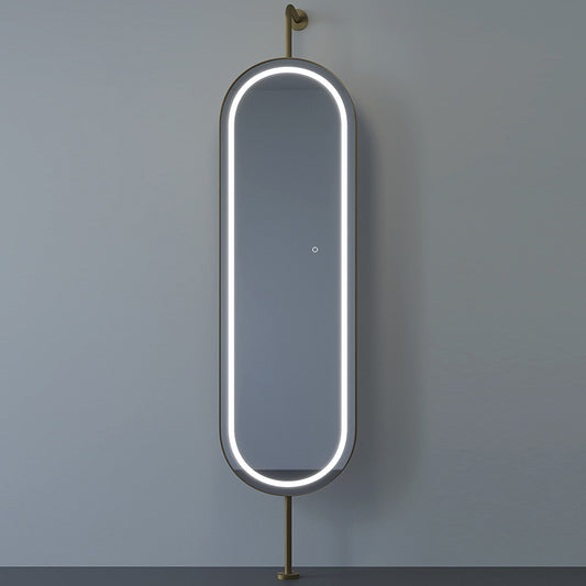 Wall Mounted Led Full Length Mirror with Metal Frame