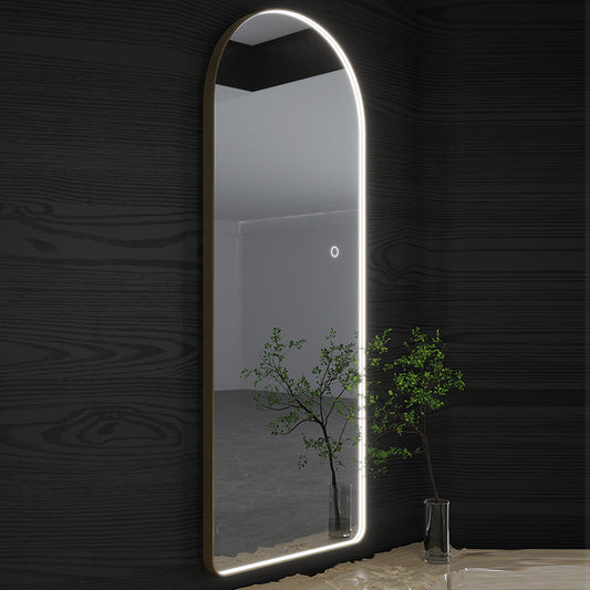 Curved Full Length Lighted Mirror for Salon